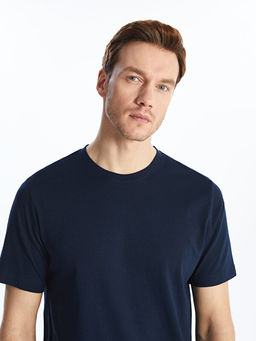 Bisiklet Yaka K?sa Kollu Penye Erkek Ti??rt - Waikiki фото 3