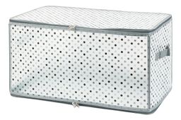 Кофр складной для хранения 52*30*30 см Горошек на серебре на молнии, пластик. - Elan gallery фото 6