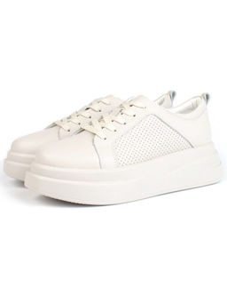 05-PDE36-2 BEIGE Кроссовки женские (натуральная кожа)