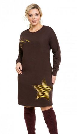 Платье 1116 коричневый