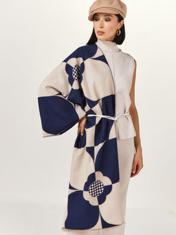 в составе ШЕРСТЬ  и КАШЕМИР Большой, мягкий, теплый  двусторонний палантин - Tantino фото 4