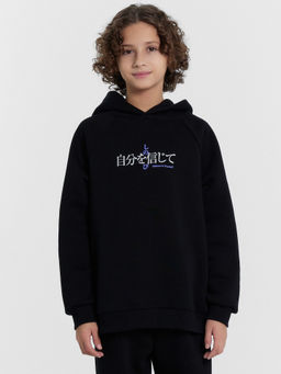 ЧЕРНОЕ ХУДИ ДЛЯ МАЛЬЧИКОВ С ПРИНТОМ - Mark formelle фото 4