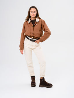 Ботинки 319.22511br.Коричневый замша/мех