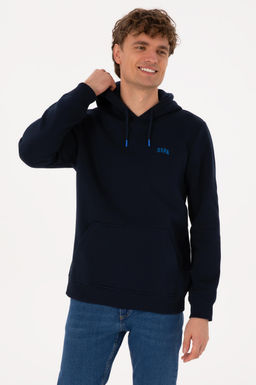 Erkek Regular Fit Kap__onlu _ardonlu Lacivert Basic Sweatshirt - U.s. polo assn фото 3