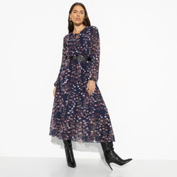 Платье из полупрозрачной ткани на подкладе Летящие мгновения (new) - Charutti фото 4