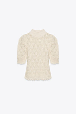 ROMANTIC RIB KNIT JUMPER - Zara фото 7