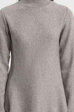 Vizon Merserize Gorunumlu Premium Iplik/Ozel Iplik Dik Yaka Triko Kazak TWOAW25KZ00301 - Trendyolmilla фото 4