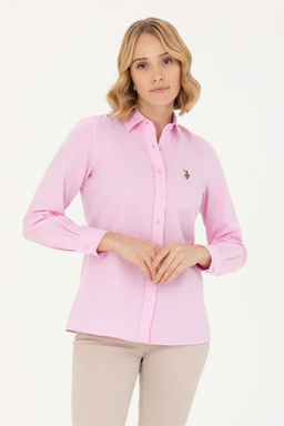 Женская базовая рубашка с длинным рукавом Magnolia Неожиданная скидка в корзине - U.s. polo assn фото 3