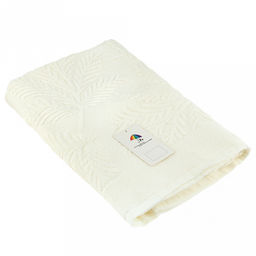 Полотенце махровое "Экзотика" 70х140см, хлопок 100%, молочный (Китай)