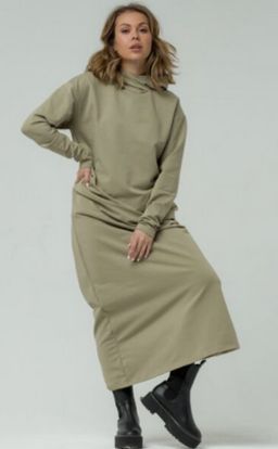 Платье футер 2хнитка петля, 95% хлопок, 5% лайкра. качество пенье. Сахара, олива