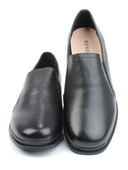 03-DCO100-1P BLACK Лоферы женские (натуральная кожа)