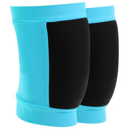 Наколенники для гимнастики и танцев Grace Dance, с уплотнителем, р. L, цвет чёрный/голубой  фото 7