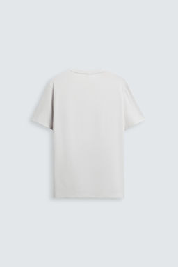 CAMISETA SLIM FIT B?SICA / Gris perla - Zara фото 7