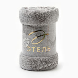 Плед светящийся в темноте Этель. Candy cane, 150?200 см, корал-флис, 220 г/м?