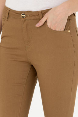 Женские брюки из плотной ткани светло-хаки - U.s. polo assn фото 20