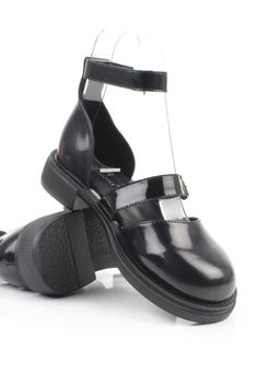 06-YD31-4E BLACK Туфли женские (натуральная кожа)