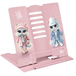 Подставка для книг и учебников Феникс+, арт.69347/ 24 ГОРОДСКИЕ КОШЕЧКИ (19х20х15.5 см, окрашенный ч