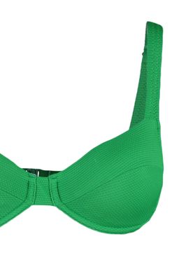 Yesil Balenli Dokulu Bikini Ustu TBESS23BU00066