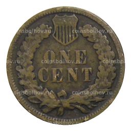 Монета 1 цент 1907 года США