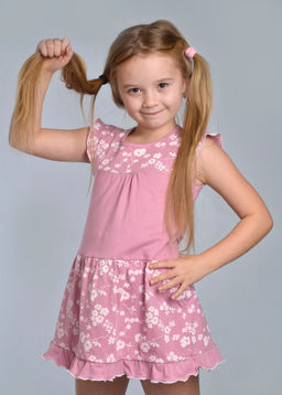 Платье детское КОКЕТКА (розовый №19) - Ивановская трикотажная компания фото 2
