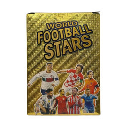 Игр. карточки "World Football Stars" 54л. с футболистами, золотая серия
