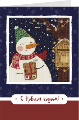 Набор для вышивания PANNA OT-7450 Открытка. Лесная почта  11.5 х 12 см