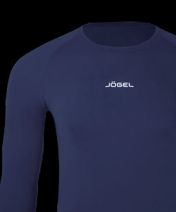 Футболка компрессионная с длинным рукавом JOGEL CAMP PerFormDRY Baselayer LS Tee, темно-синий  фото 4