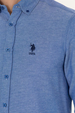 Мужская базовая рубашка Saks с длинным рукавом Неожиданная скидка в корзине - U.s. polo assn фото 7