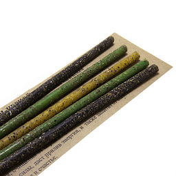 Набор свечей c травами Свечи Сатурна От порчи и черной магии Зверобой крапива папоротник уп-5шт 16см