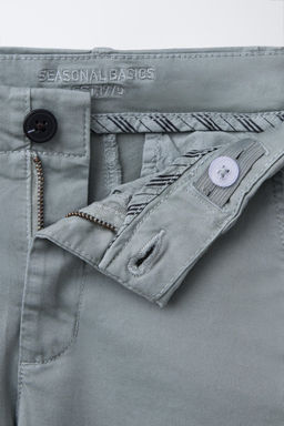 BASIC SLIM FIT CHINO BERMUDA SHORTS - Zara фото 4