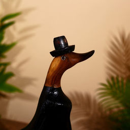 Сувенир «Утка в чёрном», 27 см, дерево