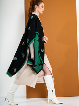 В составе шерсть! Большой, теплый двусторонний палантин - Tantino фото 6