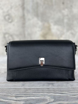 Женская кожаная сумка через плечо 8219 Блек - Sergio valentini фото 2