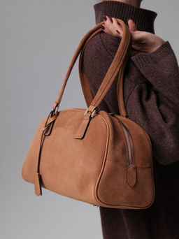 Замшевая сумка Charlotte DBR 31358 светло-коричневый  фото 4