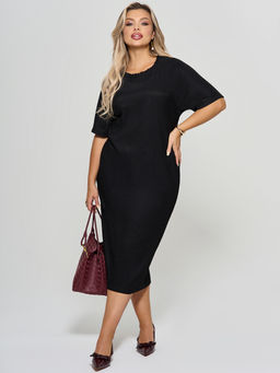 Платье  из трикотажа гофре - Dora фото 10