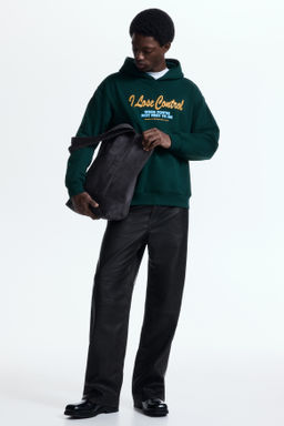 Sudadera estampada con capucha Loose Fit - H&m фото 7