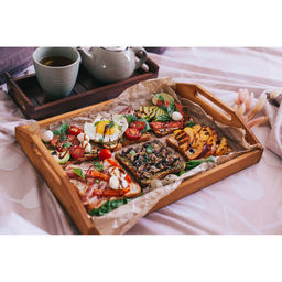 Поднос с ручками с декором Доляна, 40×30×7.5 см, дерево сосна