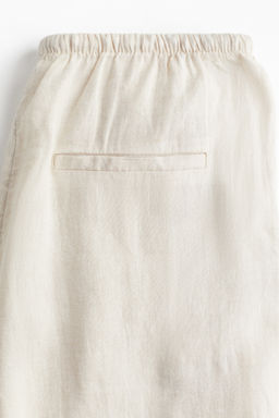 Pantal?n de lino con cord?n de ajuste - H&m фото 2
