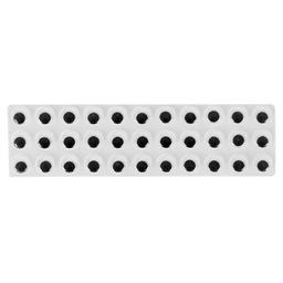 Цена за 2 шт. Глазки на клеевой основе, набор 33 шт., размер 1 шт. — 1 см