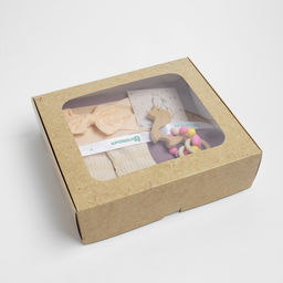 Подарочный набор Крошка Я My favorite little bunny, пелёнка 100х130 см и аксессуары  фото 9