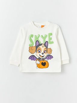 Bisiklet Yaka Uzun Kollu Paw Patrol Bask?l? K?z Bebek Sweatshirt ve E?ofman Alt 2li Tak?m - Waikiki фото 2