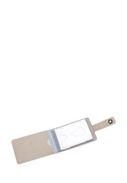 Визитница с принтом Eshemoda Лето в Венеции, натуральная кожа