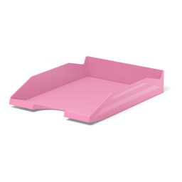 Цена за 2 шт. Лоток для бумаг пластиковый ErichKrause Office, Pastel, розовый