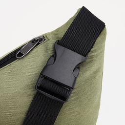 Поясная сумка на молнии, наружный карман, цвет хаки - Simaland фото 4