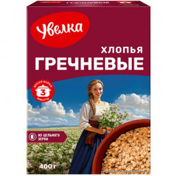 У Хлопья гречневые 400г