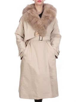 21003 BEIGE Пальто зимнее женское MAILILUO (150 гр. холлофайбера) - Fashion фото 2