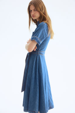 Vestido camisero en denim - H&m фото 2