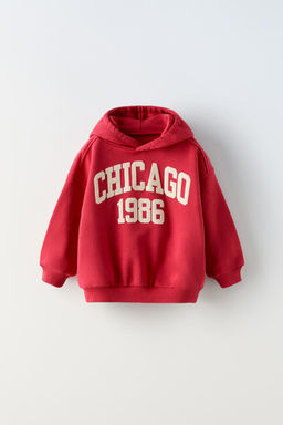 SLOGAN PRINT HOODIE