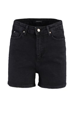 Siyah More Sustainable Yuksek Bel City Boy Denim Sort TWOSS20SR0210