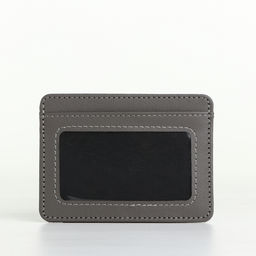 Картхолдер, на 3 карты, отделение для купюр, серый